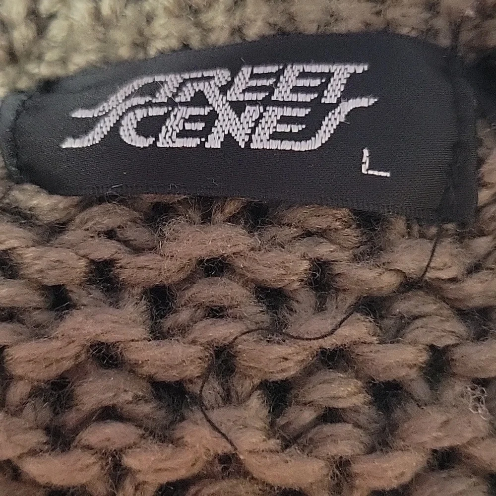 STREET‎ SCENES Multicolored Crochet Heavyweight Men's Sweater Large